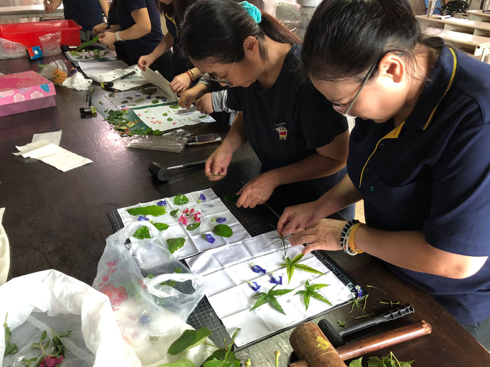 花草槌染拓印藝術 | 學習型組織完形計畫 | 企業學思達演練
