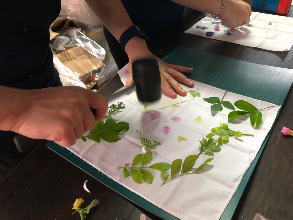 花草槌染拓印藝術 | 學習型組織完形計畫 | 企業學思達演練